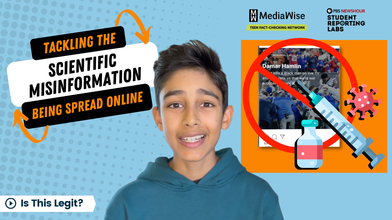 thumbnail of teen fact-checker Saahil Mishra